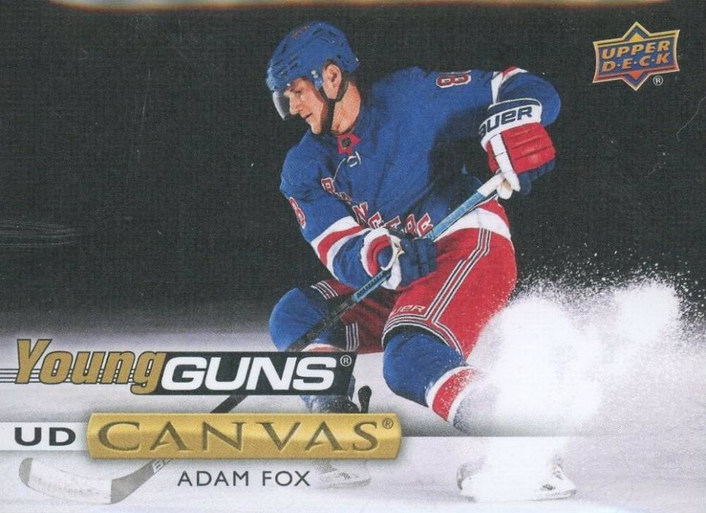 2019 Upper Deck Canvas Adam Fox #C97 Hockey Card
