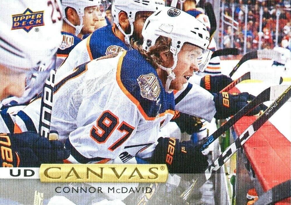 2019 Upper Deck Canvas Connor McDavid #C84 Hockey Card