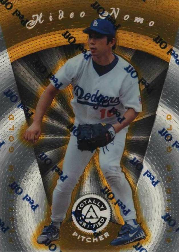 1997 Pinnacle Totally Certified Hideo Nomo #63 Baseball Card