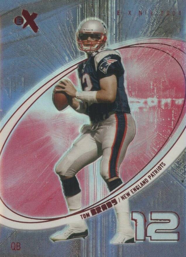 2004 Fleer E-X Tom Brady #19 Football Card