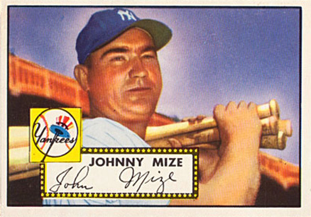 1952 Topps Johnny Mize #129 Baseball Card