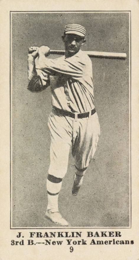 1916 Standard Biscuit Frank Baker #9 Baseball Card