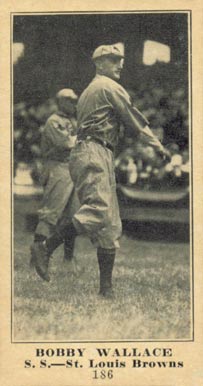 1916 Standard Biscuit Bobby Wallace #186 Baseball Card