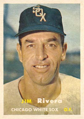 1957 Topps Jim Rivera #107 Baseball Card