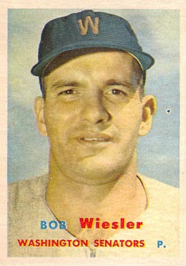 1957 Topps Bob Wiesler #126 Baseball Card