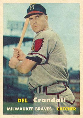 1957 Topps Del Crandall #133 Baseball Card