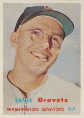 1957 Topps Ernie Oravetz #179 Baseball Card