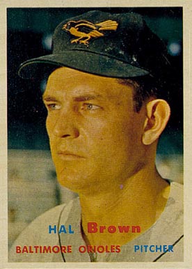 1957 Topps Hal Brown #194 Baseball Card