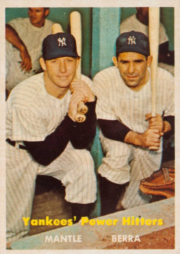 1957 Topps Yankees' Power Hitters #407 Baseball Card