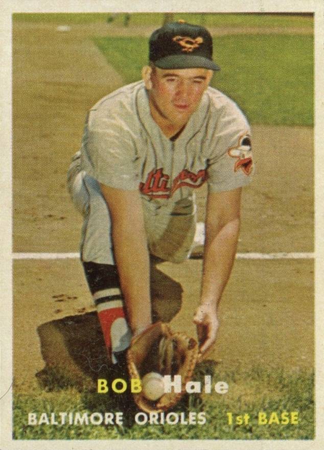 1957 Topps Bob Hale #406 Baseball Card