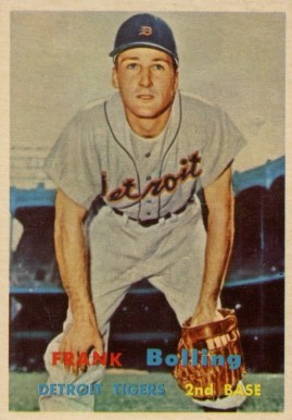 1957 Topps Frank Bolling #325 Baseball Card