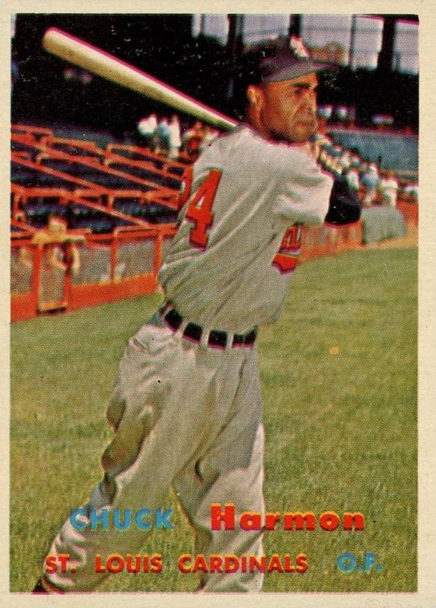 1957 Topps Chuck Harmon #299 Baseball Card