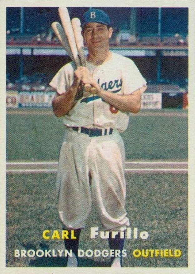 1957 Topps Carl Furillo #45 Baseball Card