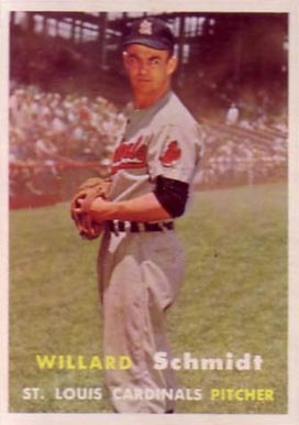 1957 Topps Willard Schmidt #206 Baseball Card