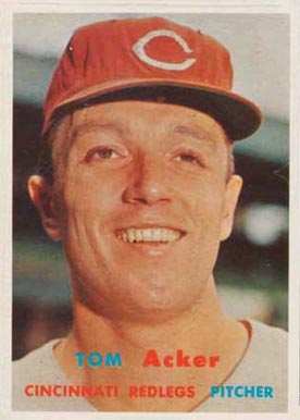 1957 Topps Tom Acker #219 Baseball Card