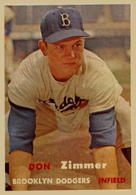 1957 Topps Don Zimmer #284 Baseball Card
