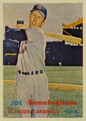 1957 Topps Joe Cunningham #304 Baseball Card