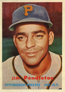 1957 Topps Jim Pendleton #327 Baseball Card