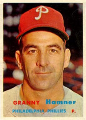 1957 Topps Granny Hamner #335 Baseball Card