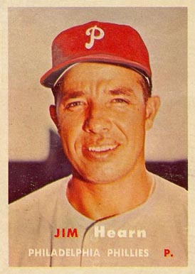 1957 Topps Jim Hearn #348 Baseball Card
