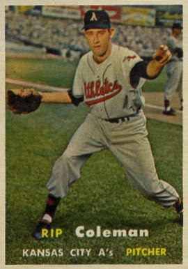 1957 Topps Rip Coleman #354 Baseball Card