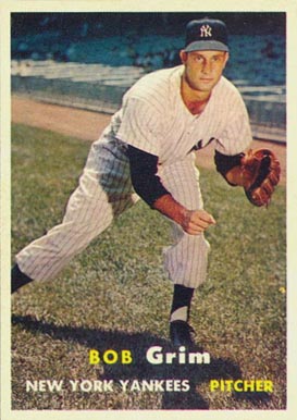 1957 Topps Bob Grim #36 Baseball Card