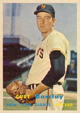 1957 Topps Curt Barclay #361 Baseball Card