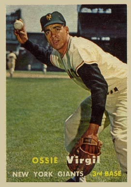 1957 Topps Ossie Virgil #365 Baseball Card
