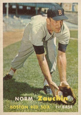 1957 Topps Norm Zauchin #372 Baseball Card