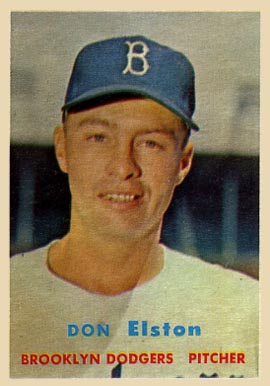 1957 Topps Don Elston #376 Baseball Card
