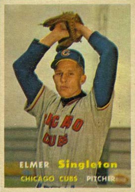 1957 Topps Elmer Singleton #378 Baseball Card