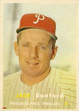 1957 Topps Jack Sanford #387 Baseball Card