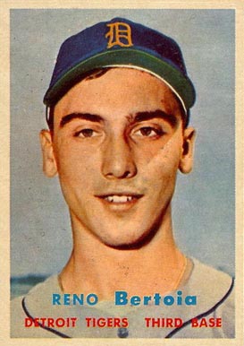 1957 Topps Reno Bertoia #390 Baseball Card