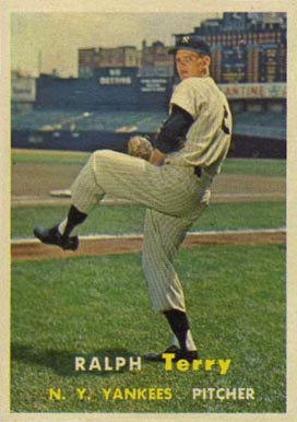 1957 Topps Ralph Terry #391 Baseball Card