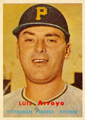 1957 Topps Luis Arroyo #394 Baseball Card