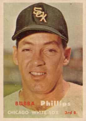 1957 Topps Bubba Phillips #395 Baseball Card