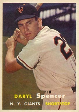 1957 Topps Daryl Spencer #49 Baseball Card