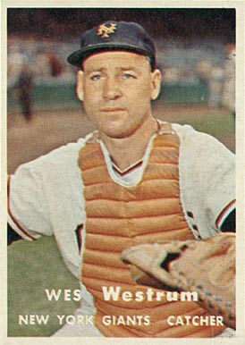 1957 Topps Wes Westrum #323 Baseball Card