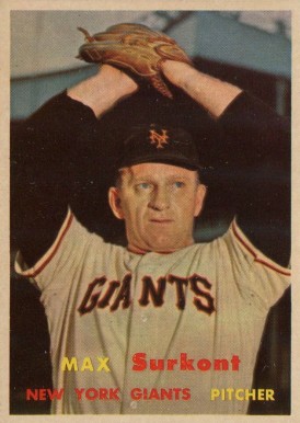 1957 Topps Max Surkont #310 Baseball Card