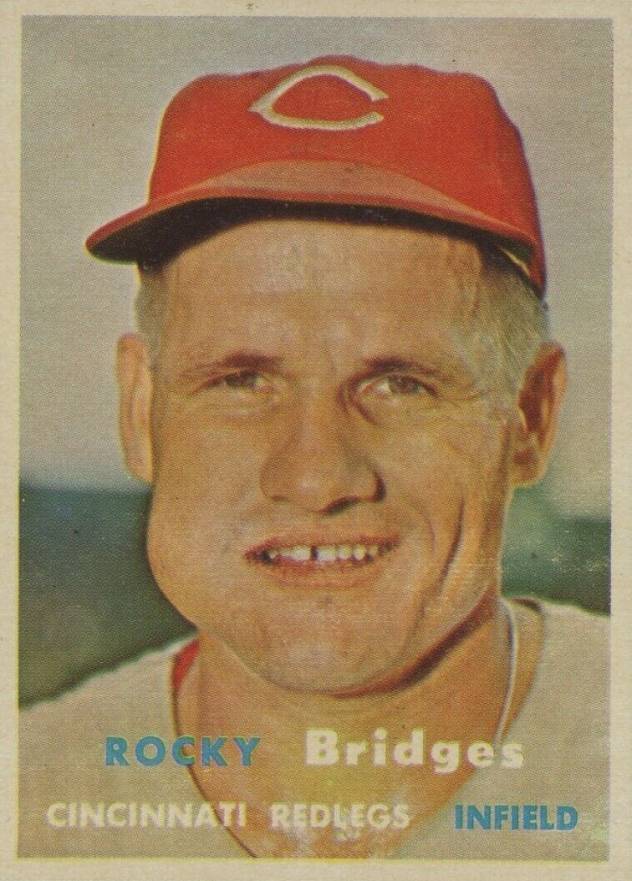 1957 Topps Rocky Bridges #294 Baseball Card