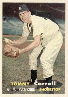1957 Topps Tommy Carroll #164 Baseball Card