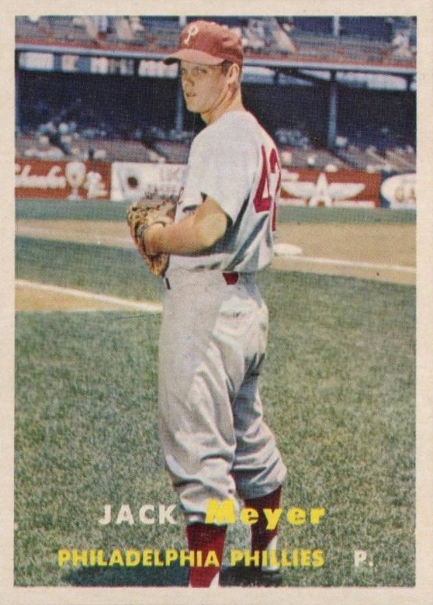 1957 Topps Jack Meyer #162 Baseball Card