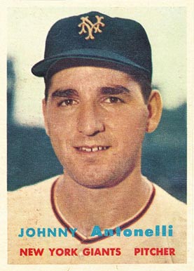 1957 Topps Johnny Antonelli #105 Baseball Card