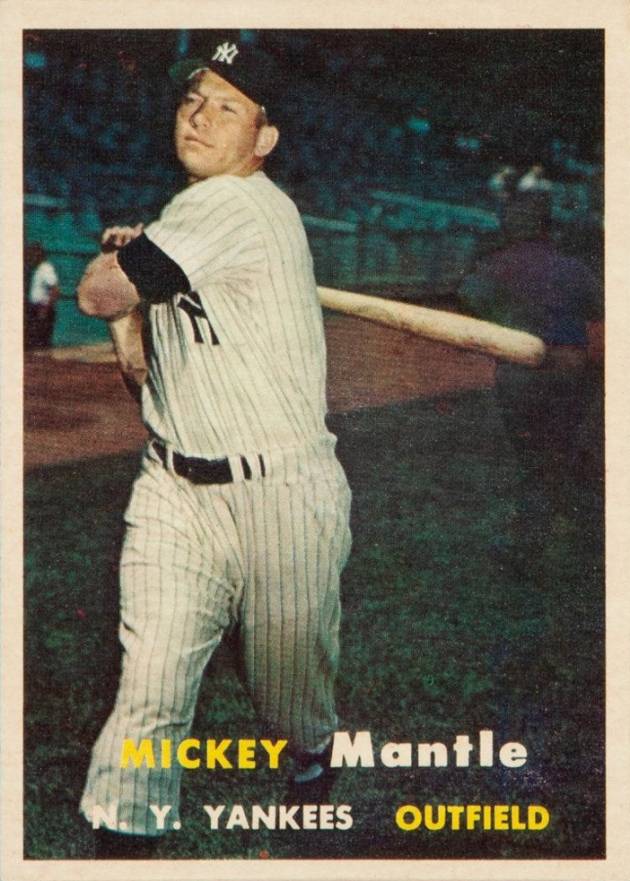 1957 Topps Mickey Mantle #95 Baseball Card