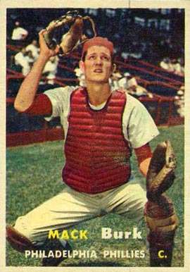 1957 Topps Mack Burk #91 Baseball Card