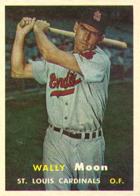 1957 Topps Wally Moon #65 Baseball Card
