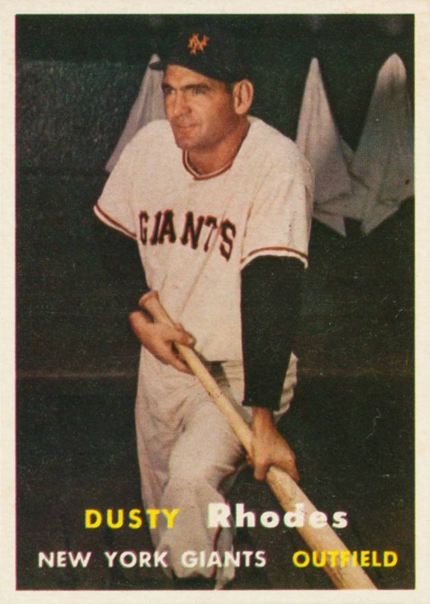 1957 Topps Dusty Rhodes #61 Baseball Card