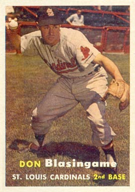 1957 Topps Don Blasingame #47 Baseball Card