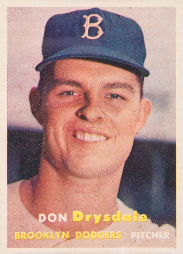 1957 Topps Don Drysdale #18 Baseball Card