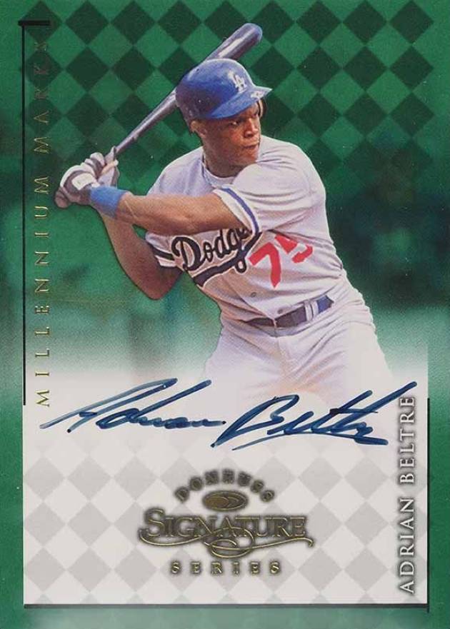 1998 Donruss Signature Millennium Marks Adrian Beltre # Baseball Card